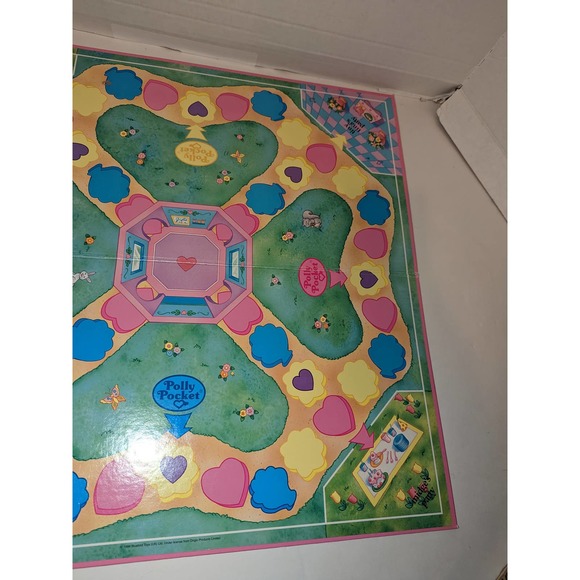 Vintage 1994 Polly Pockets Game Board Only Rose Art - Picture 3 of 6